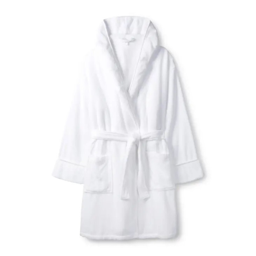 Croft & Barrow Intimates White Soft Plush Robe - image 3